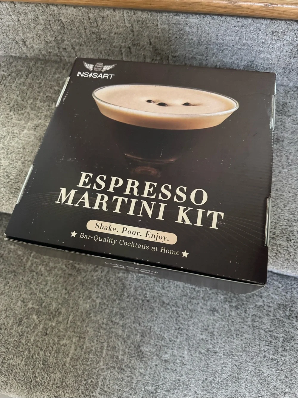 Espresso Martini Kit - INSISART BAR cocktail TOOLS complete GIFT set NIB